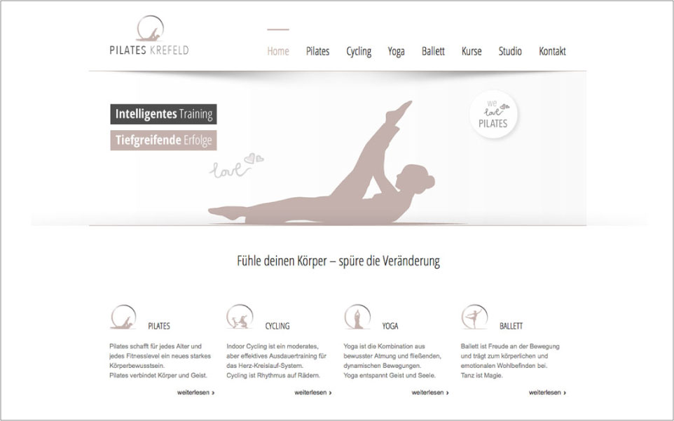 Webdesign-Pilates Krefeld